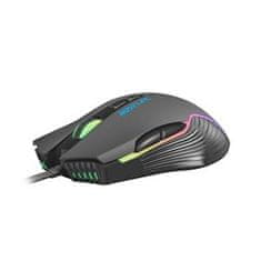 Fury Gaming Mouse Hustler, gaming, 6400DPI, USB, optična, žična, RGB, 7 gumbov, dolžina kabla 1,6 m, črna