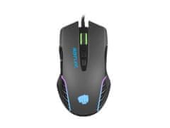 Fury Gaming Mouse Hustler, gaming, 6400DPI, USB, optična, žična, RGB, 7 gumbov, dolžina kabla 1,6 m, črna