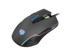 Fury Gaming Mouse Hustler, gaming, 6400DPI, USB, optična, žična, RGB, 7 gumbov, dolžina kabla 1,6 m, črna