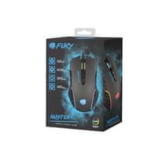 Fury Gaming Mouse Hustler, gaming, 6400DPI, USB, optična, žična, RGB, 7 gumbov, dolžina kabla 1,6 m, črna