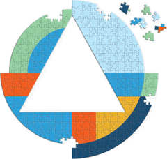 Galison Frank Lloyd Wright kvadratna sestavljanka: 500 kosov: organska geometrija