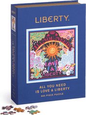 Galison Liberty Square Puzzle: All you need is love and freedom 500 kosov