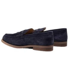 Tommy Hilfiger Čevlji elegantni čevlji mornarsko modra 40 EU Męskie Suede Loafer