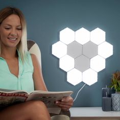 InnovaGoods Komplet modularnih magnetnih in na dotik LED plošč Tilight InnovaGoods (Paket 3 kosa)