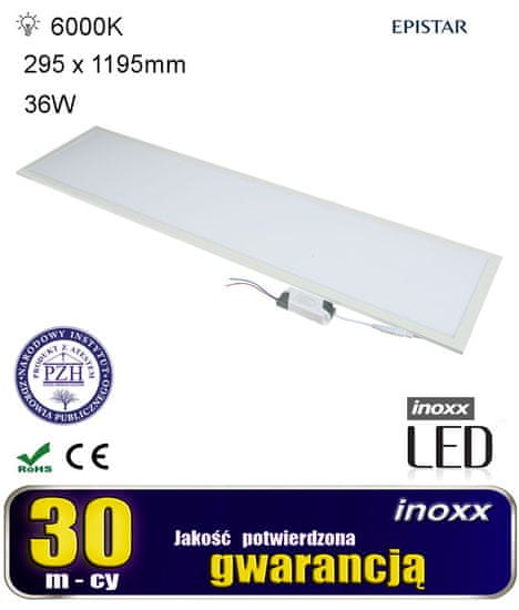 vodila panel 120x30 36w vitka stropna svetilka 6000k hladno