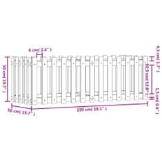 Vidaxl Vrtna visoka greda z ograjico 150x50x50 cm trden les douglas