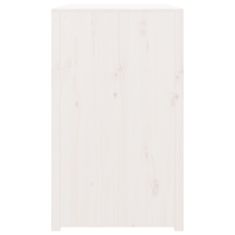 Vidaxl Zunanja kuhinjska omarica bela 106x55x92 cm trdna borovina