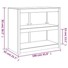 Vidaxl Zunanja kuhinjska omarica 106x55x92 cm trden les douglas