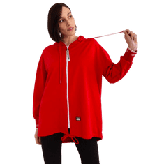 RELEVANCE Ženski pulover z zadrgo ALINA rdeča RV-BL-9096.43P_402512 S-M