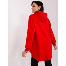 RELEVANCE Ženski pulover z zadrgo ALINA rdeča RV-BL-9096.43P_402512 S-M