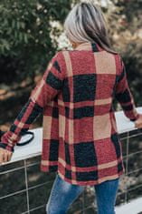 OMG! ženske odprto preverjeno pulover z izrezom Newby rdeča S
