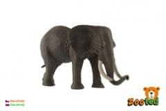 Slon afriški zooted plastični 17cm