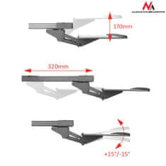 Maclean maclean držalo za tipkovnico, največ 2 kg, mc-757