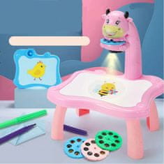Luxma Projektor za risanje in učenje, projektor za otroke + 12 flomastrov