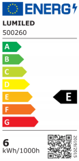 LUMILED 6x LED žarnica E27 ST64 6W = 50W 660lm 2200K Toplo bela 360° Filament Edison