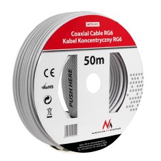 Maclean maclean antenski/satelitski koaksialni kabel, 1.0ccs rg6, 50m, mctv-571