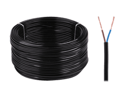 električni kabel omyp 2x0,5 300/300v črn