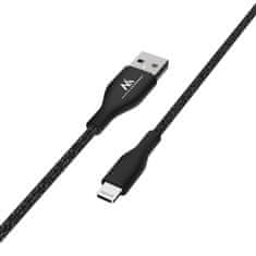 Maclean kabel usb lightning mfi apple (za iphone / ipod / ipad) maclean, 2.4a, 1m, czarny, mce845b