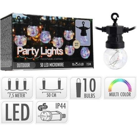 ProGarden ProGarden svetlobna veriga KO-LE2100100 LED PARTY 10 žarnic 7,5m