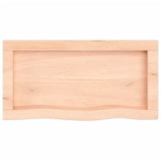 Vidaxl Kopalniški pult 60x30x(2-4) cm neobdelan trden les