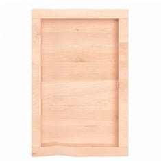 Vidaxl Kopalniški pult 40x60x(2-4) cm neobdelan trden les