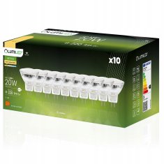 LUMILED 10x LED žarnica MR11 2,5W = 20W 220lm 3000K Topla bela 120° 230V