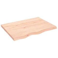 Vidaxl Kopalniški pult 80x60x(2-4) cm neobdelan trden les