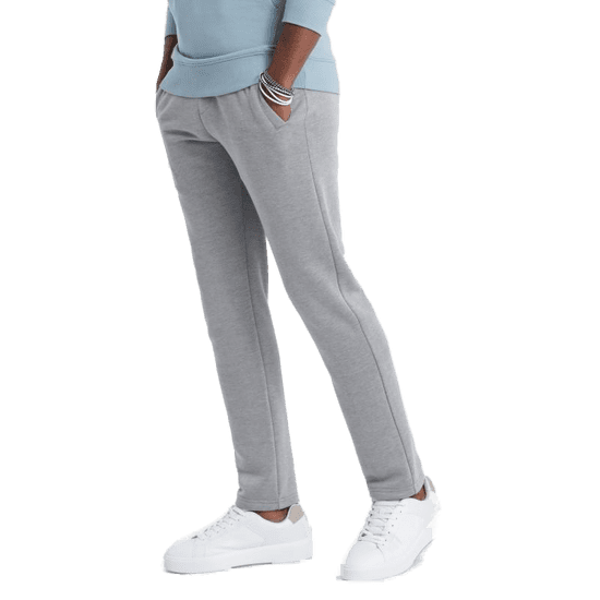 OMBRE Moške športne hlače V3 OM-PABS-0155 sive barve MDN123839