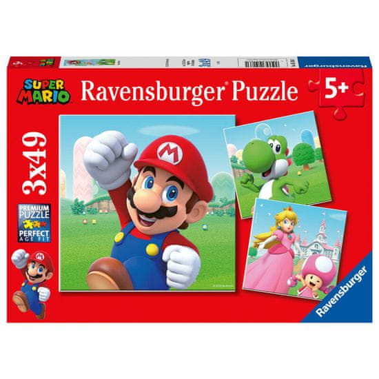 Ravensburger Nintendo Super Mario Bros puzzle 3x49 kosov