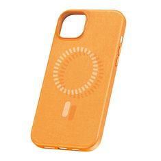 NEW Magnetno ohišje za telefon iPhone 15 ProMax Baseus Fauxther Series (oranžno)