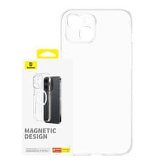 BASEUS magnetni ovitek za iphone 15 plus baseus serije os-lucent (prozoren)