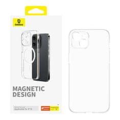 BASEUS Magnetno ohišje za iPhone 15 OS-Lucent Series (prozorno)