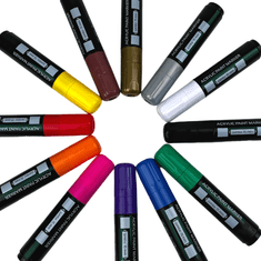 Artmagico  akrilni marker JUMBO (15 mm) Barva: Bela