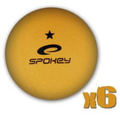 Spokey LERNER * Žogice za ping pong, 6 kosov, oranžna