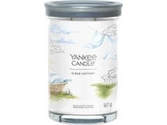 Yankee Candle Dišeča sveča Signature Tumbler iz stekla velik Clean Cotton 567 g