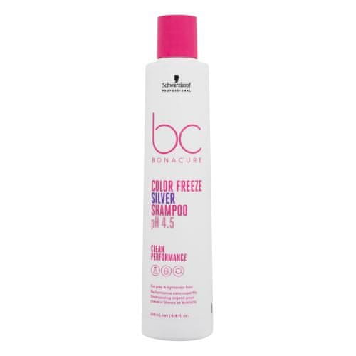 Schwarzkopf Prof. BC Bonacure Color Freeze pH 4.5 Shampoo Silver šampon za nevtralizacijo za sive in svetle lase za ženske