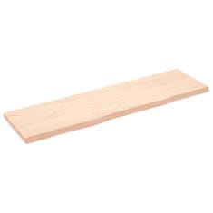 Vidaxl Kopalniški pult 180x50x(2-6) cm neobdelan trden les