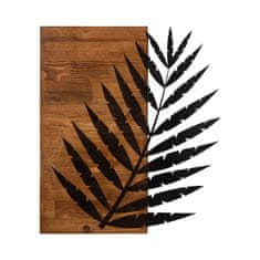 Wallity Dekorativni leseni stenski pribor, Leaf3 Metal Decor