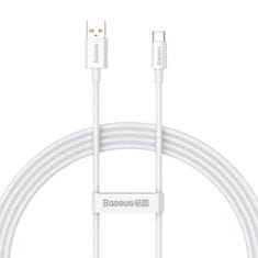 slomart kabel USB do USB-c baseus superior 100w 1,5m (biały)