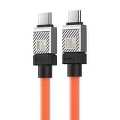 BASEUS CoolPlay kabel USB-C do USB-C 100W 2m (oranžna)