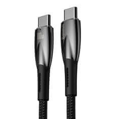 BASEUS Kabel USB-C za USB-C Baseus Glimmer Series, 100 W, 1 m (črn)