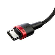 BASEUS Baseus Cafule PD2.0 100W bliskovito polnjenje USB za Type-C kabel (20V 5A)2m rdeča+črna