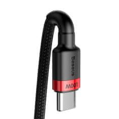 BASEUS Baseus Cafule PD2.0 100W bliskovito polnjenje USB za Type-C kabel (20V 5A)2m rdeča+črna