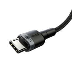 BASEUS Baseus Cafule PD2.0 100W bliskovito polnjenje USB za Type-C kabel (20V 5A)2m siva+črna