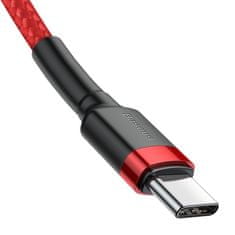 BASEUS Kabel Baseus Cafule USB-C PD 2.0 QC 3.0 60W 1m (rdeč)