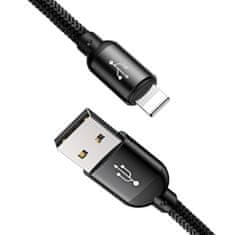 BASEUS Baseus Rapid USB kabel 3v1 tipa C / Lightning / Micro 3A 1,2 m - črn