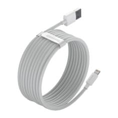 BASEUS Baseus Simple Wisdom Data Cable Kit USB to Lightning 2.4A (2PCS/Set）1.5m White