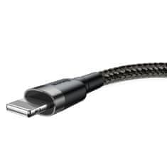 BASEUS Baseus Cafule USB Lightning kabel 1,5A 2m (siv + črn)