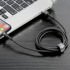 BASEUS Baseus Cafule USB Lightning kabel 1,5A 2m (siv + črn)