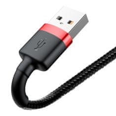 BASEUS Baseus Cafule USB Lightning kabel 1,5A 2m (črn+rdeč)